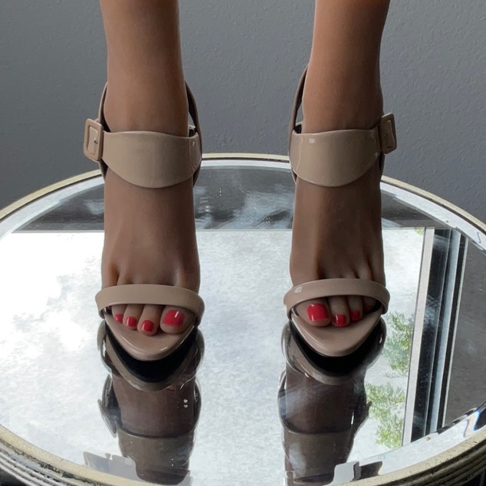 Giuseppe Zanotti Tan Patent Leather Sandal